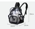 Transparent Pet Backpack Cat Backpack Carrier for Small Dog Kittens Breathable Mesh Window Travel Carrier Bag Weight up To 10lbs for Puppy Kitty Trave