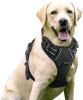 Dog Harness; No-Pull Pet Harness with 2 Leash Clips; Adjustable Soft Padded Dog Vest; Reflective No-Choke Pet Oxford Vest with Easy Control Handle for