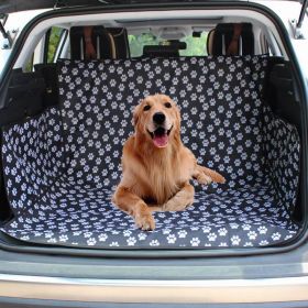 Pet Carriers Dog Car Seat Cover Trunk Mat Cover Protector Carrying For Cats Dogs (Color: Black)