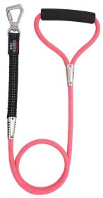 Pet Life 'Flexo-Tour' Shock Absorbing and 3M Reflective Dog Leash (Color: Pink)