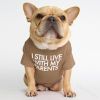 Round collar T-shirt dog clothing