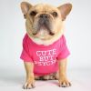 Round collar T-shirt dog clothing