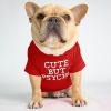 Round collar T-shirt dog clothing