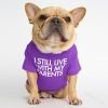 Round collar T-shirt dog clothing