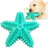 Sea Star Shaped Dog Toothbrush with Sound Pet Teeth Grinding Toy Dog Sound Toy