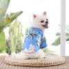 Hawaii Beach clothing for Pet Dog Cat T-Shirts Cute for Small to Medium Dog Cats Cool Summer Vest Camp Shirt Clothes; dog clothes