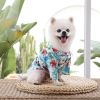 Hawaii Beach clothing for Pet Dog Cat T-Shirts Cute for Small to Medium Dog Cats Cool Summer Vest Camp Shirt Clothes; dog clothes