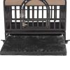 32in Heavy Duty Dog Crate, Furniture Style Dog Crate with Removable Trays and Wheels for High Anxiety Dogs